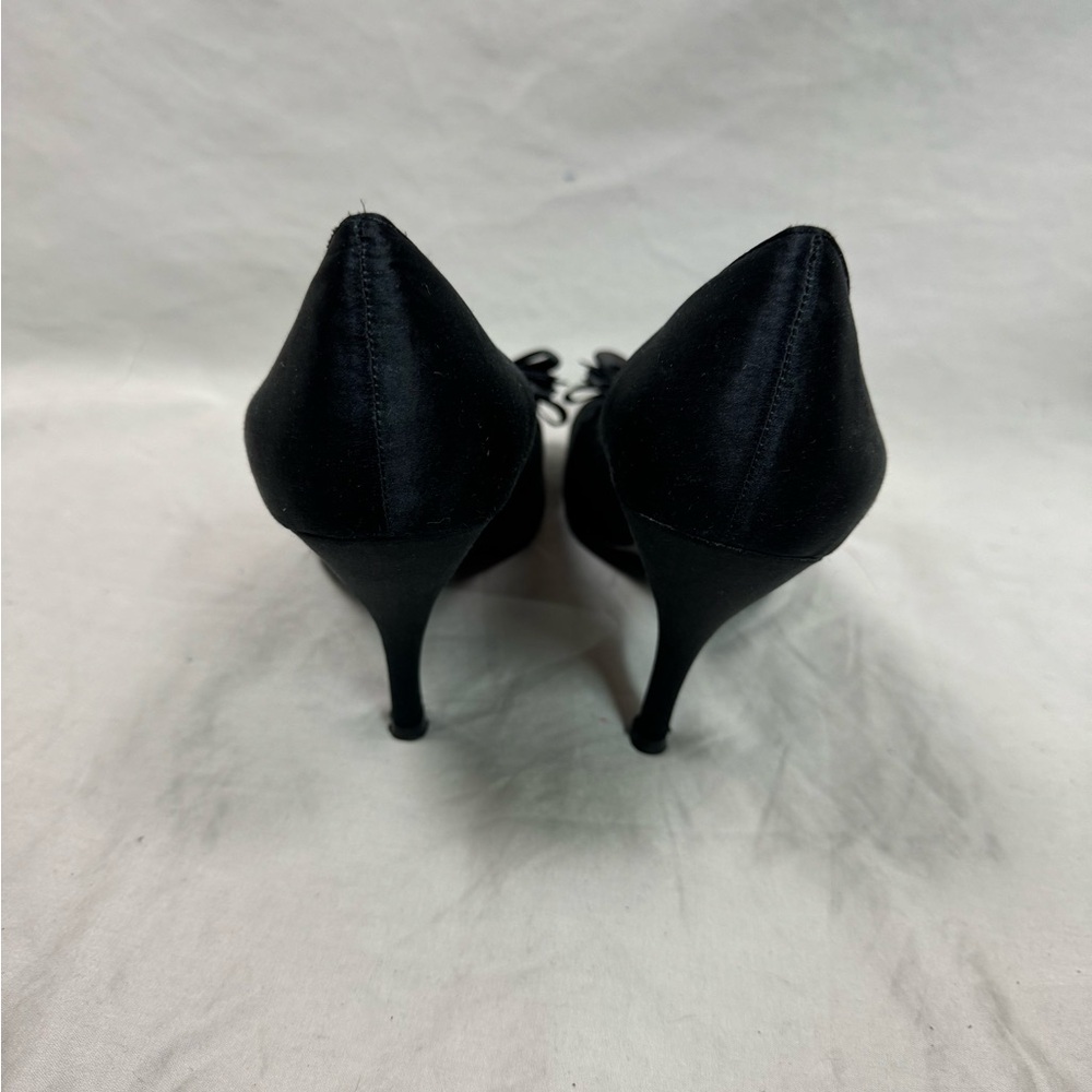 Nine West Evening Shoe Open Toe Black - Picture 3 of 7